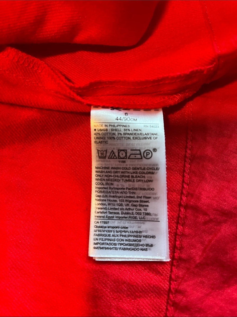 EUC Banana Republic Red Sleeveless Midi Dress with Pockets - Picture 5 of 5